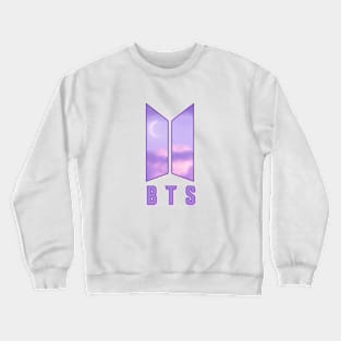 BTS logo ( purple sky) Crewneck Sweatshirt